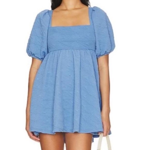 FREE PEOPLE BABYDOLL MINI DRESS - Picture 1 of 7